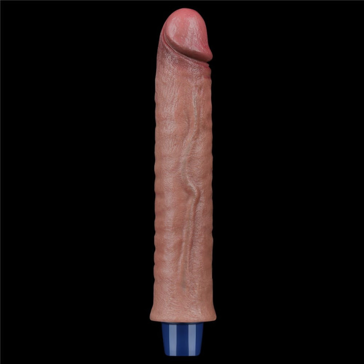 Vibrator Reincarcabil Real Softee, Brun Deschis, 24 Cm 9
