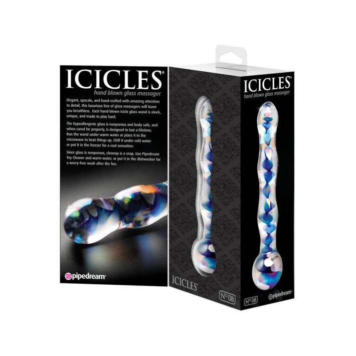 Dildo Clasic Din Sticla Icicles No. 8 4