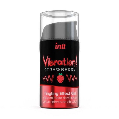 Intt, Gel Stimulant Cu Aroma Capsune Vibration, 15 Ml, pasiune.ro
