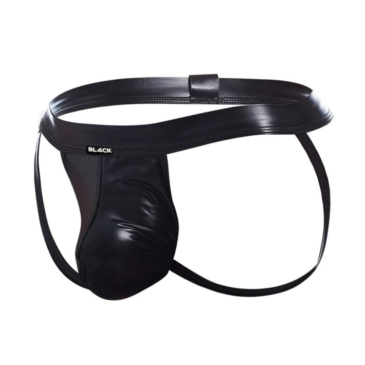 Jockstrap Negru Cu Aspect Lucios Cut4man Negru 3