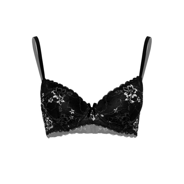 Sutien Cu Flori Dantelate Negru Demi Daring Intimates 5