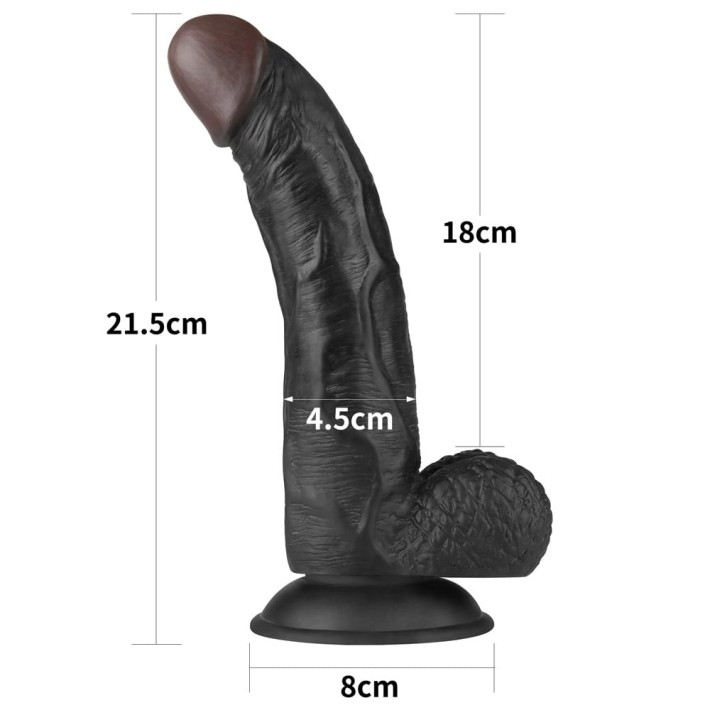 Set Ham Strap-on Si Dildo Easy Strapon, Negru, 21.5 Cm 8