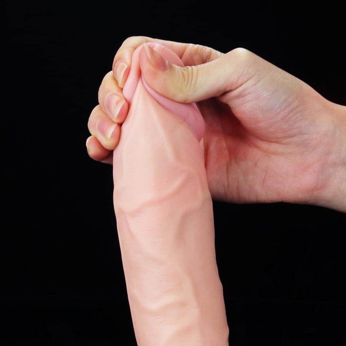 Dildo Clasic Cu Functie Ejaculare, Natural, 22 Cm 7