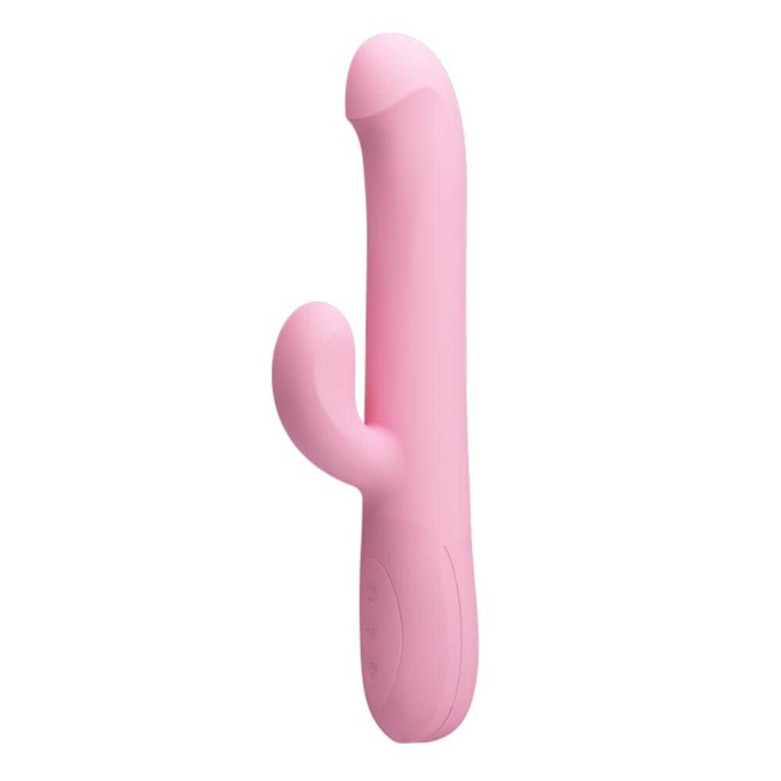 Vibrator Rabbit Cu Rotatii Truman, Roz, 23.5 Cm 6