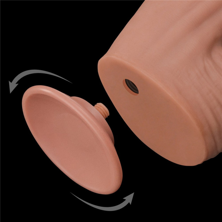 Dildo Ultra Realistic King Sized Sliding Skin Dual Layer Dong, Natural, 30 Cm 5