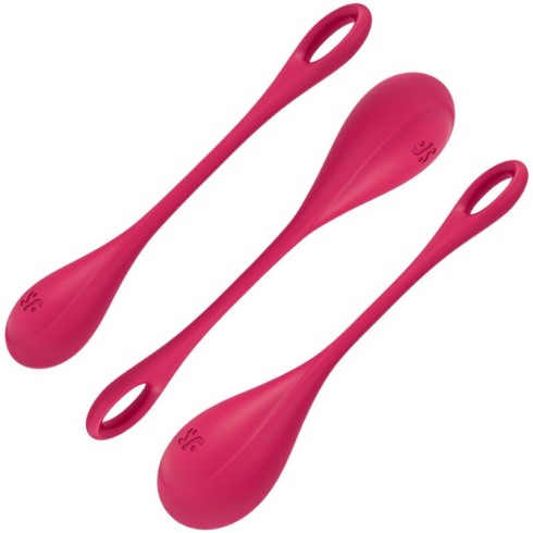 set, Bile Kegel Satisfyer Yoni Power 1 Red, pasiune.ro