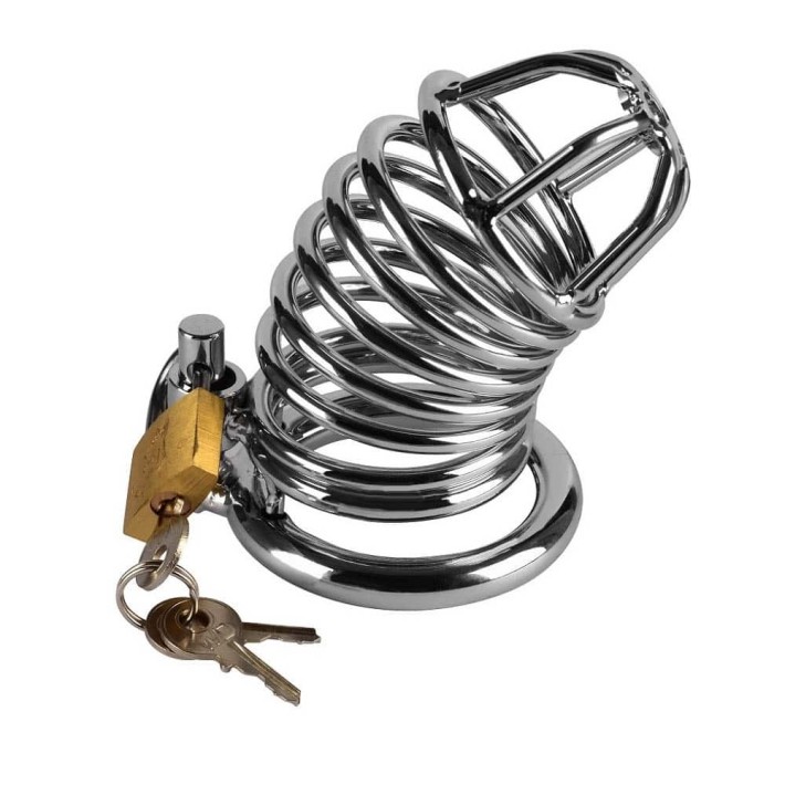 Cusca Pentru Penis/ Dispozitiv De Castitate Jailed Emperor, Metalic 3