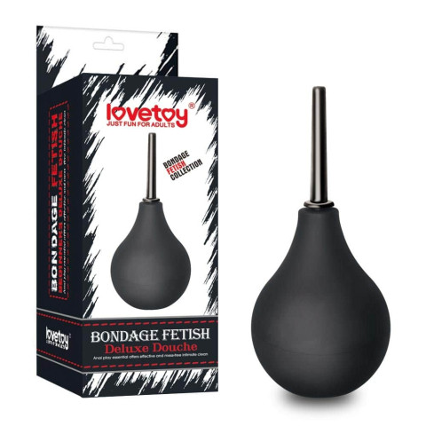 Fetish SM, Irigator Intim Deluxe Bondage Fetish, Negru, pasiune.ro