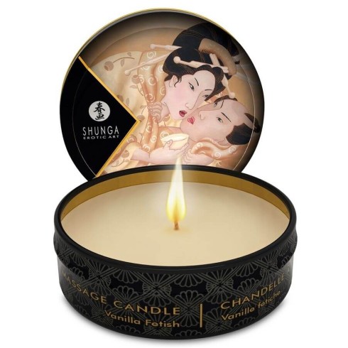 creme, Mini Lumanare Masaj Vanilla, 30 Ml, pasiune.ro