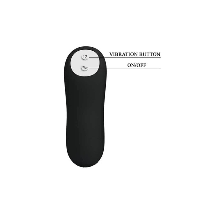 Dop Anal Cu Vibratii, Negru, 10 Cm 7