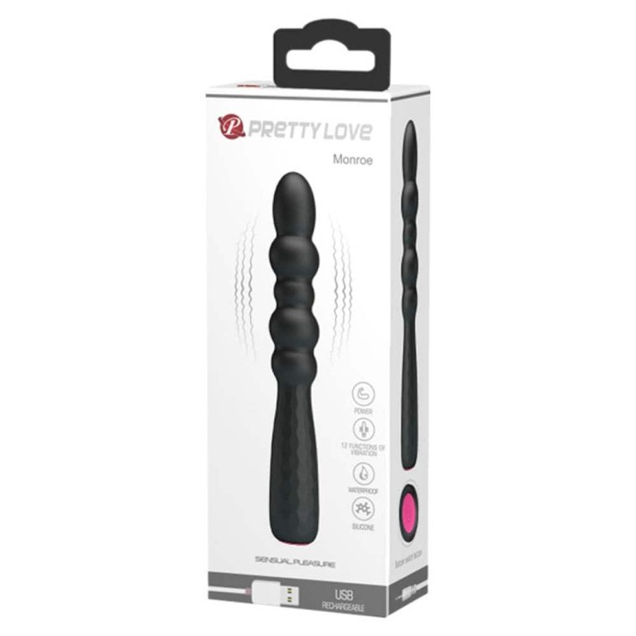 Vibrator Punctul G Monroe, Negru 2