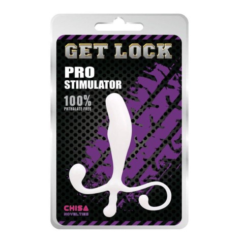 Chisa Novelties, Stimulator Anal Get Lock Pro Stimulator, Alb, pasiune.ro