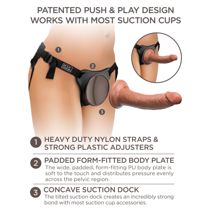 Comfy Silicone Body Dock Kit Black/ Dark Brown 7