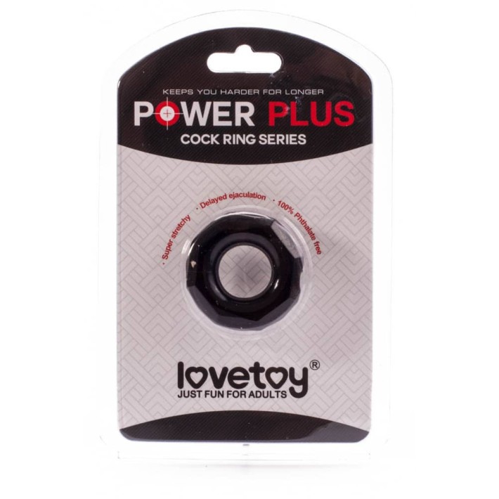 Inel Penis Power Plus Cockring  4, Negru 4