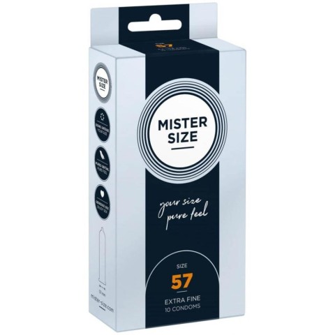 Mister Size, Mister Size 57 Mm Condoms 10 Pieces, pasiune.ro