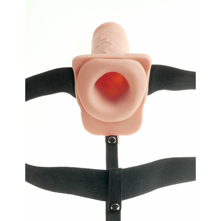 Strap-on/extensie Penis Cu Vibratii, Natural, 17.8 Cm 4