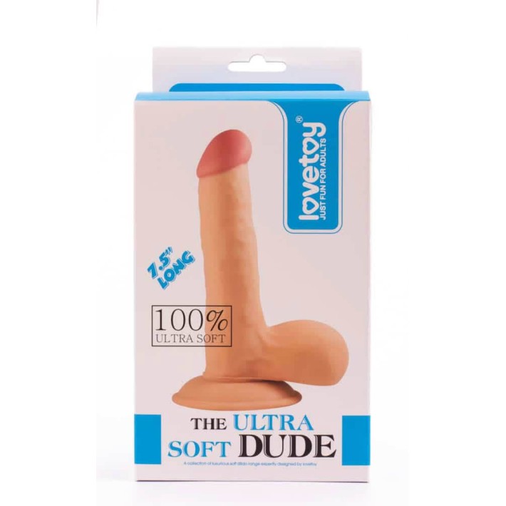 Dildo Clasic The Ultra Soft Dude, Natural, 19 Cm 2