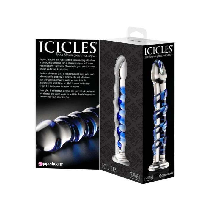 Dildo Clasic Din Sticla Icicles No. 05 5