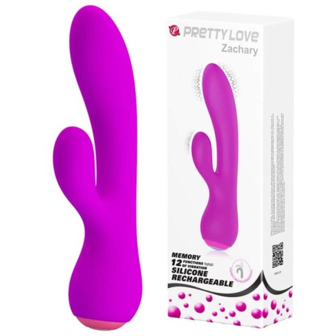 stimulator, Vibrator Rabbit Zachary, Violet, 17.5 Cm, pasiune.ro
