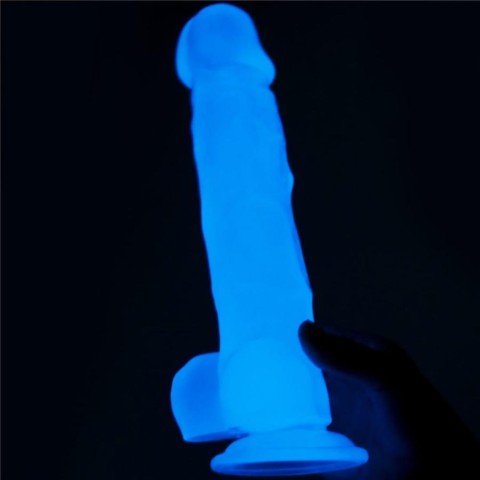Pagina 4 - Dildouri Realistice, Dildo Clasic Fosforescent Lumino Play, Alb, 21.5 Cm, pasiune.ro