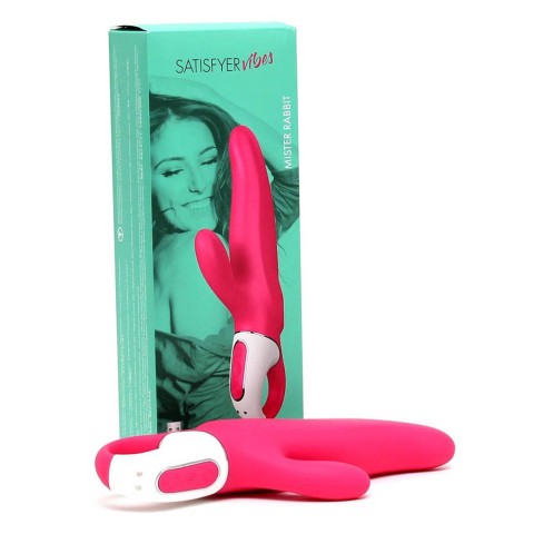 clitorid, Vibrator Mr. Rabbit, Roz, 22 Cm, pasiune.ro