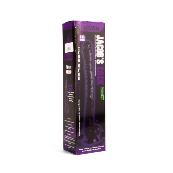 Dildo Clasic Jacob’s, Negru, 38 Cm 4