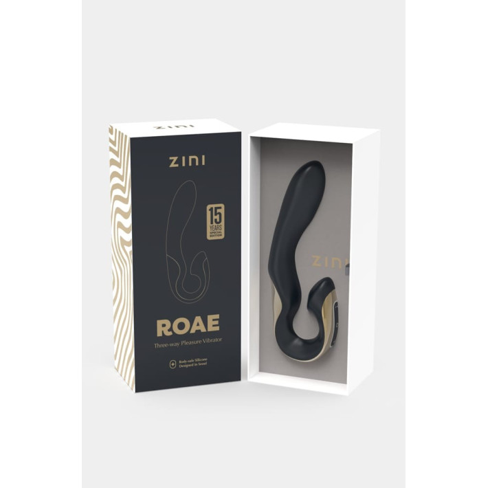 Zini Roae Se Three-way Pleasure Vibrator Black Gold_b0o50_4 2