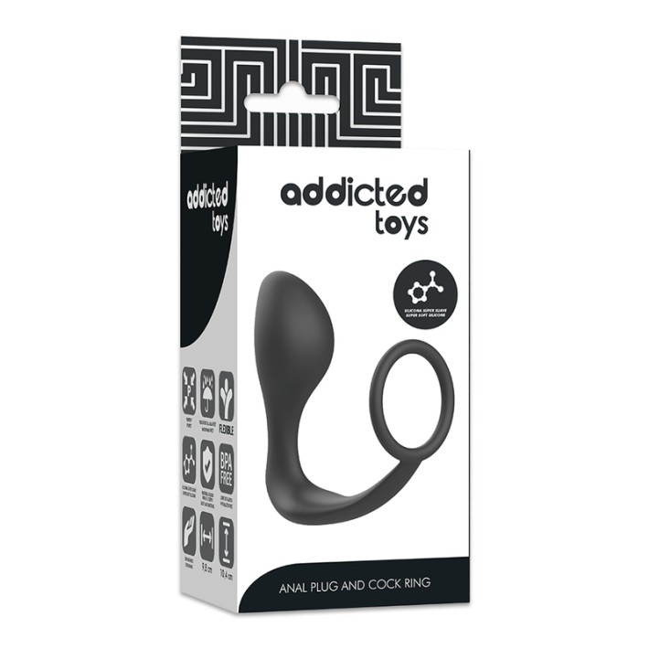 Plug Anal Si Inel Penis Addicted Toys 5