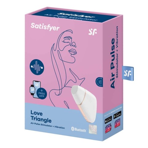 stimulator, Stimulator Clitoridian Love Triangle (alb), pasiune.ro