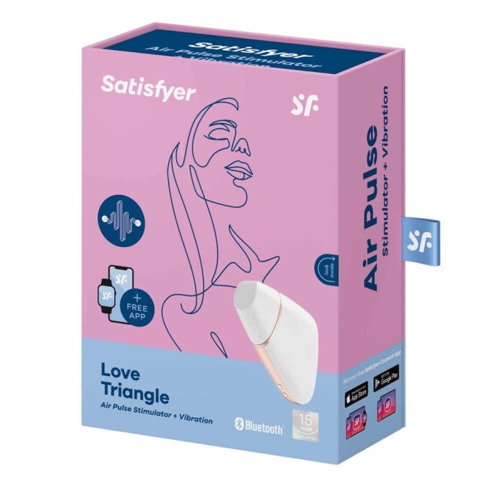 Stimulator Clitoridian Love Triangle (alb) 2