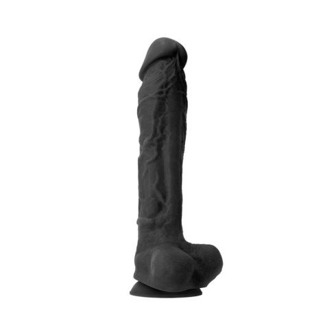 ou, Dildo Clasic Colours Pleasures, Negru, 25 Cm, pasiune.ro