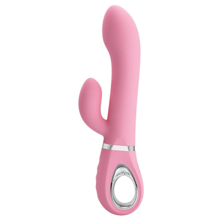 Vibrator Rabbit Cu Rotatii Ternence, Roz Pudrat, 19 Cm 9