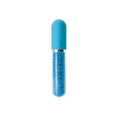 blue, Vibrator Clasic Stardust Charm, Albastru, 16.5 Cm, pasiune.ro
