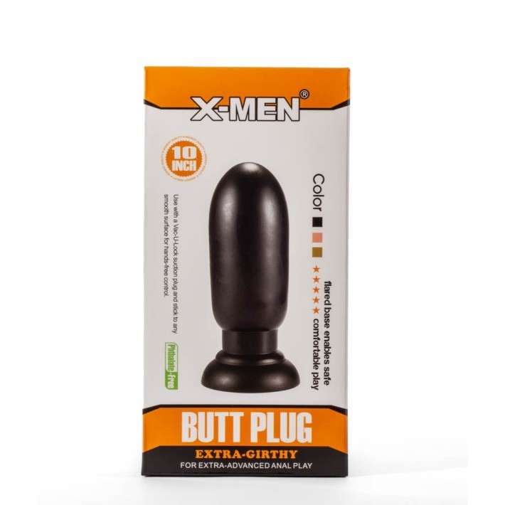 Dop Anal Extra Girthy, Negru, 20 Cm 5