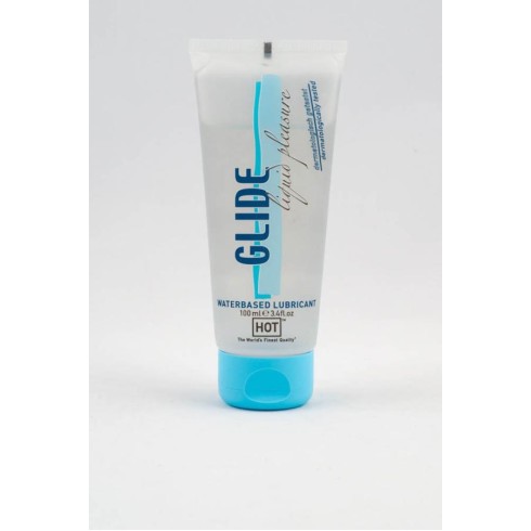 hot, Lubrifiant Pe Baza De Apa Glide Liquid Pleasure, 100 Ml, pasiune.ro