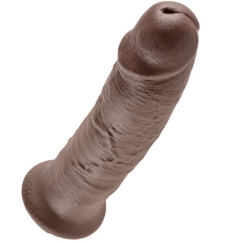 dildouri, Dildo Clasic Cu Ventuza King Cock, Brun, 25 Cm, pasiune.ro