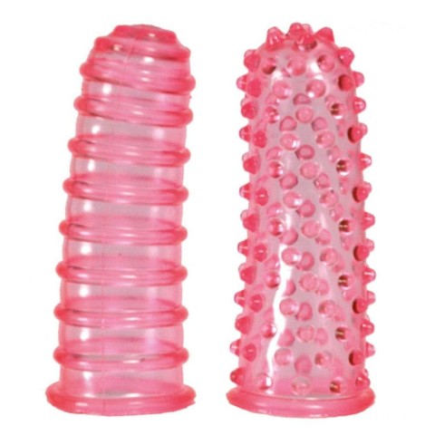 Love toys, Set 2 Degetare Clitofing Lustfingers Soft + Bumpy, Roz, pasiune.ro