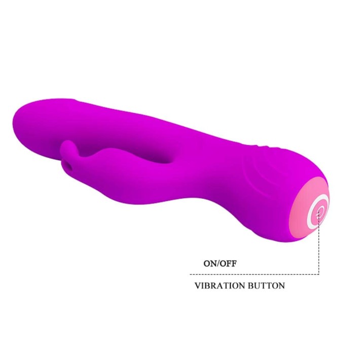 Vibrator Rabbit Broderick, Violet, 18 Cm 8