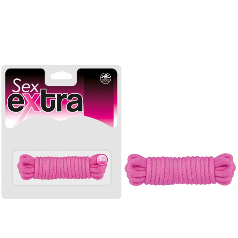 franghie, Franghie Pentru Imobilizare Erotica Sex Extra Love, Roz, 3 Metri, pasiune.ro