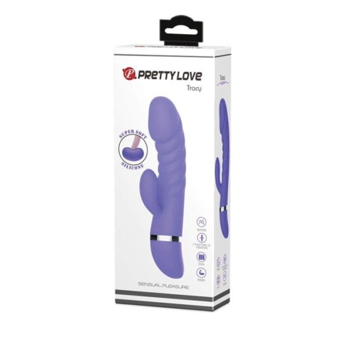 Pagina 3 - Pretty Love, Vibrator Rabbit Tracy, Albastru, 18.5 Cm, pasiune.ro