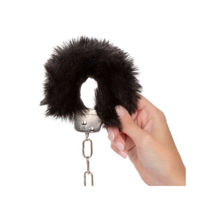 Catuse Pufoase Fluffy Furry Negre 3