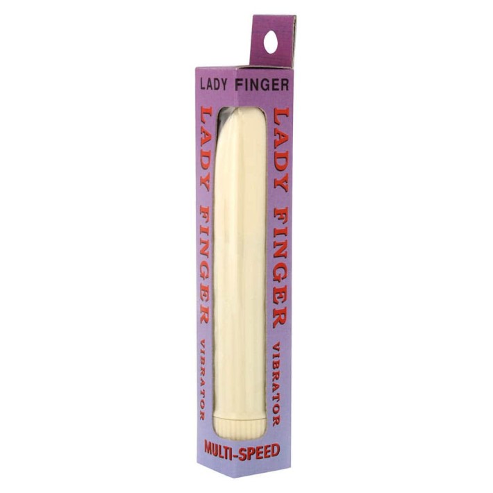 Vibrator Lady Finger, Crem, 13 Cm 2