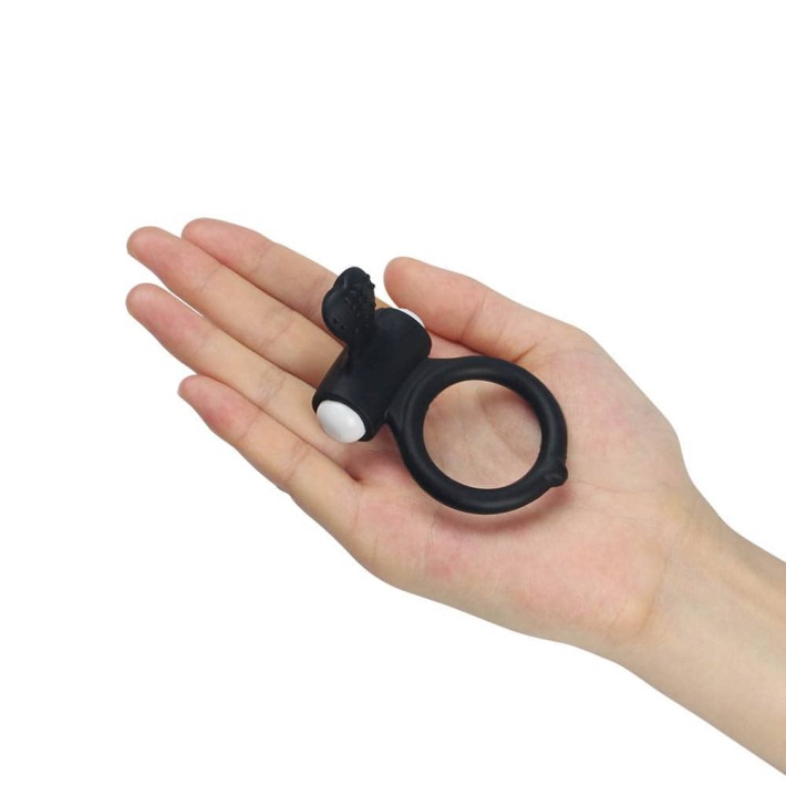 Inel Penis Cu Vibratii Power Clit Cockring, Negru 3