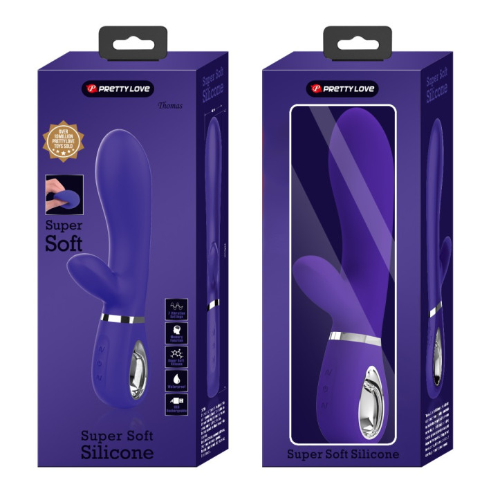 Vibrator Rabbit Thomas, Indigo, 20.5 Cm 3