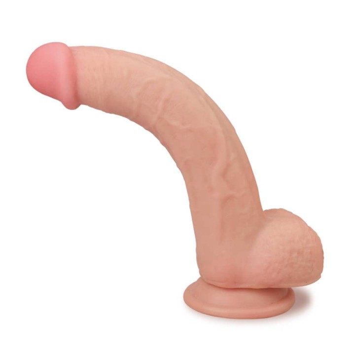 Dildo Super Realistic Dublu-stratificat, Natural, 24,5 Cm 5