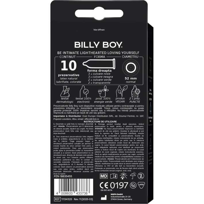 Prezervative Billy Boy Fun Mix 10 Buc 3