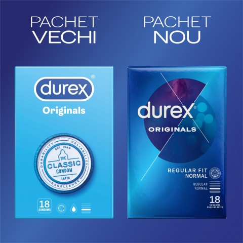 , Pachet Durex Prezervative Originals 18 Bucati + Lubrifiant Gel Masaj 200 Ml , pasiune.ro