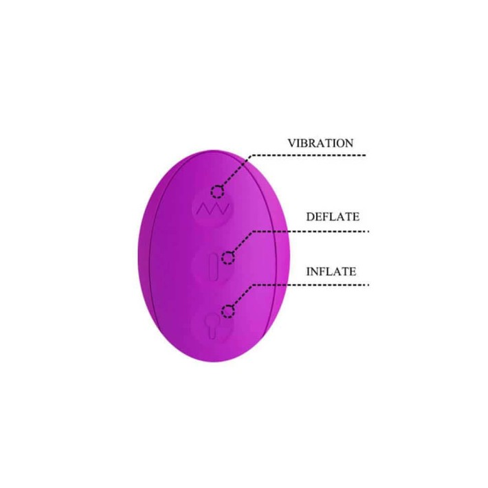 Vibrator Rabbit Gonflabil Douglas, Violet, 25 Cm 4