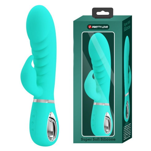 stimulator, Vibrator Rabbit Prescott, Verde, 20 Cm, pasiune.ro