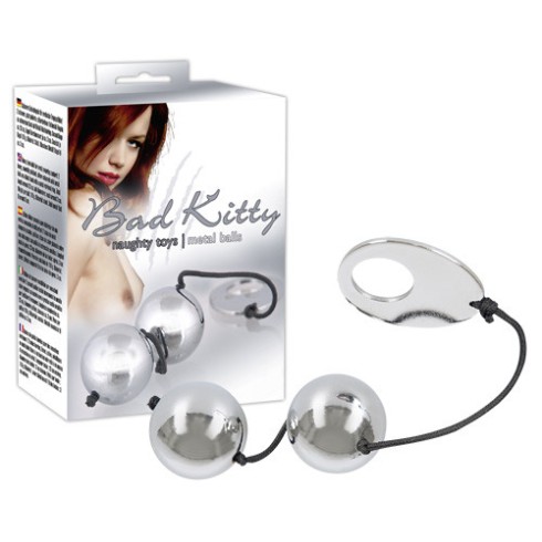 kitty, Bile Vaginale Metalice, Argintiu, pasiune.ro